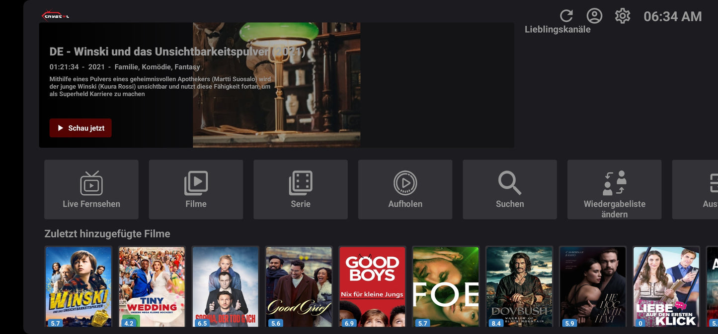 CRYSTAL PLAYER AKTIVIERUNG